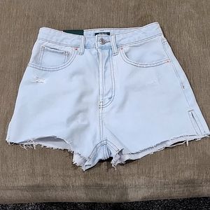 Womens size 2 high rise cutoff light blue Jean shorts